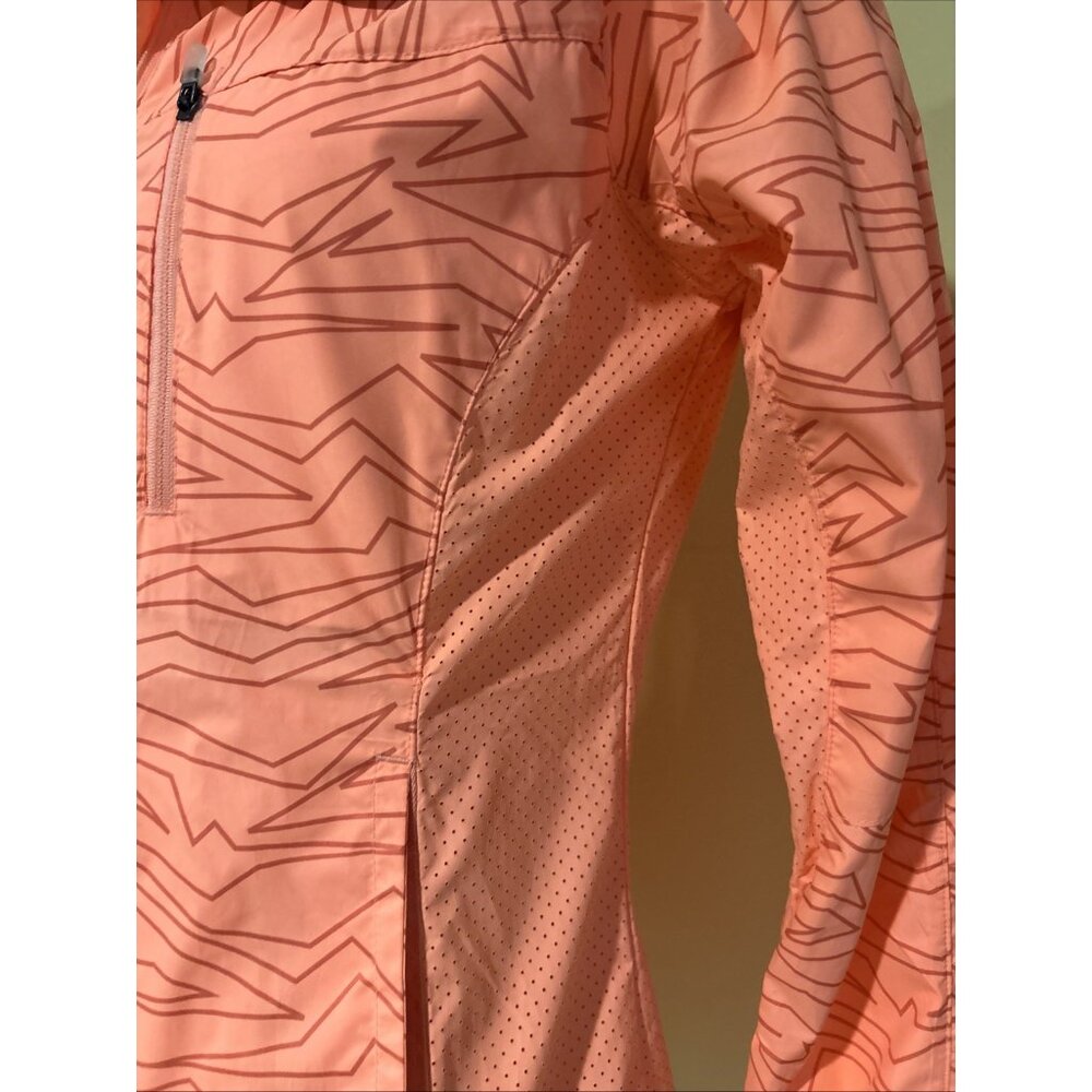 Avalanche Jacket Women's S Neon Orange Hoodie Full Zip Lightweight Windbreaker - Picture 5 of 11